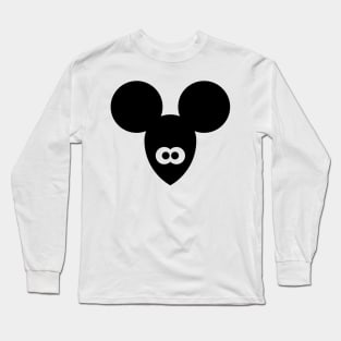 Maus Icon / Mouse / Souris / Ratón / Topo / Rato (Black) Long Sleeve T-Shirt